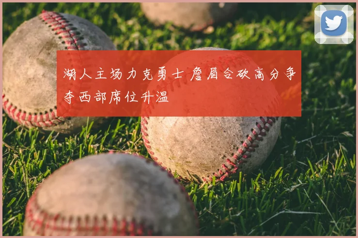 湖人主场力克勇士 詹眉合砍高分争夺西部席位升温